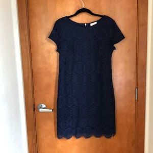 Navy, Lace Dress Laundry by Shelli Segal